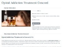Website Screenshot Opioid Treatment Concord