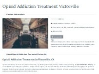 Website Screenshot Victorville Opioid Recovery Center