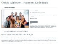 Website Screenshot Little Rock Opioid Recovery Center
