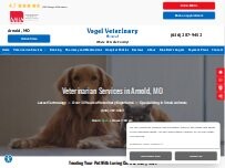 Website Screenshot Vogel Veterinary Hospital