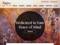 Website Screenshot Hawkin's Funeral