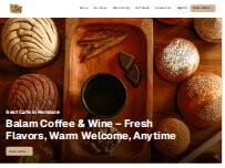Website Screenshot Balam Coffee & Wine