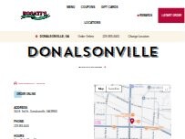 Website Screenshot Rosati's Pizza