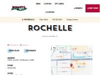 Website Screenshot Rosati's Pizza
