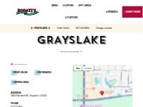 Website Screenshot Rosati's Pizza