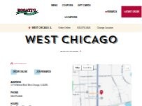 Website Screenshot Rosati's Pizza