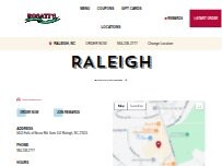 Website Screenshot Rosati's Pizza Raleigh
