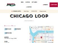 Website Screenshot Rosati's Pizza