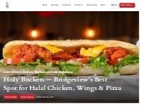Website Screenshot Holy Buckets Halal Chicken & Pizza