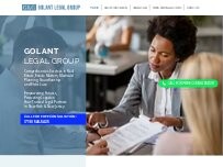 Website Screenshot Golant Legal Group PC