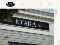 Website Screenshot ICCARA Italian Bistro
