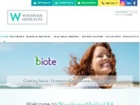 Website Screenshot Shepherd Family Health Clinic: Dr. Woodrome