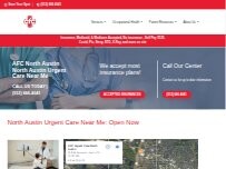 Website Screenshot AFC Urgent Care North Austin
