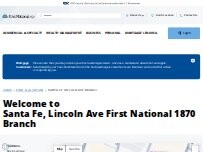 Website Screenshot First National 1870