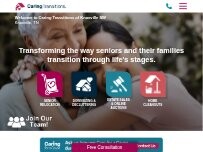 Website Screenshot Caring Transitions of Knoxville SW