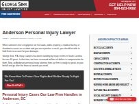 Website Screenshot George Sink Injury Lawyers