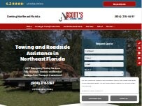 Website Screenshot Scott's Affordable Towing Inc.