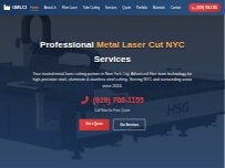 Website Screenshot Urban Metal laser cutting NYC