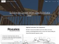 Website Screenshot Rosales Construction