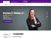 Website Screenshot Barbara E. Stelzer, NP