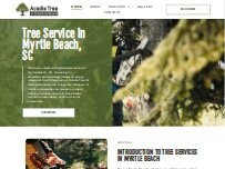 Website Screenshot Acadia Tree & Stump Removal