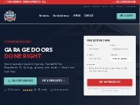 Website Screenshot Garage Goat - Garage Doors