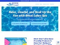 Website Screenshot Great Lakes Spas