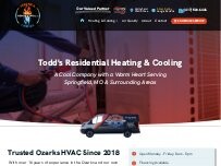 Website Screenshot Todd's Residential Heating & Cooling, LLC