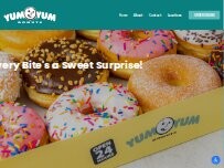 Website Screenshot Yum Yum Donuts