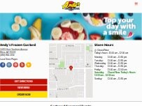 Website Screenshot Andy's Frozen Custard