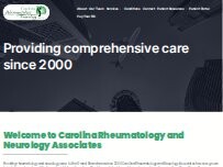 Website Screenshot Carolina Rheumatology/Neurology