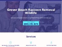 Website Screenshot Grover Beach Raccoon Removal Wildlife