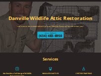 Website Screenshot Danville Wildlife Attic Restoration