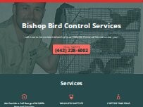 Website Screenshot Bishop Bird Control Services