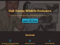 Website Screenshot Oak Forest Wildlife Exclusion