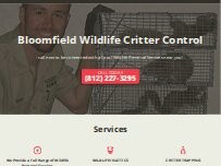 Website Screenshot Bloomfield Wildlife Critter Control