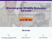 Website Screenshot Bloomington Wildlife Exclusion Services