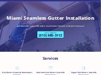 Website Screenshot Miami  Seamless Gutter Installation