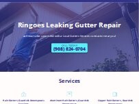 Website Screenshot Ringoes Leaking Gutter Repair