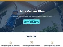Website Screenshot Lititz Gutter Plus