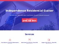 Website Screenshot Independence Residential Gutter