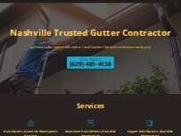 Website Screenshot Nashville Trusted Gutter Contractor