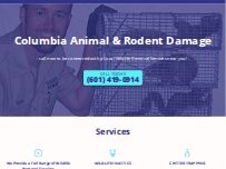 Website Screenshot Columbia Animal & Rodent Damage