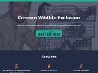 Website Screenshot Cresson Wildlife Exclusion
