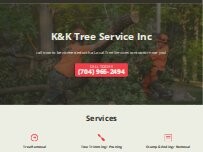 Website Screenshot K&K Tree Service Inc