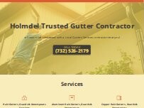 Website Screenshot Holmdel Trusted Gutter Contractor
