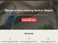Website Screenshot Morganville Leaking Gutter Repair
