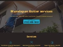 Website Screenshot Manalapan  Gutter services