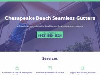 Website Screenshot Chesapeake Beach Seamless Gutters