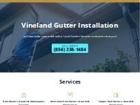 Website Screenshot Vineland Gutter Installation